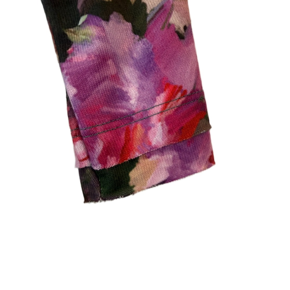 Soft Surroundings Tunic Top Womens SM Colorful Garden Floral Palm Beach Vibes - Picture 2 of 5